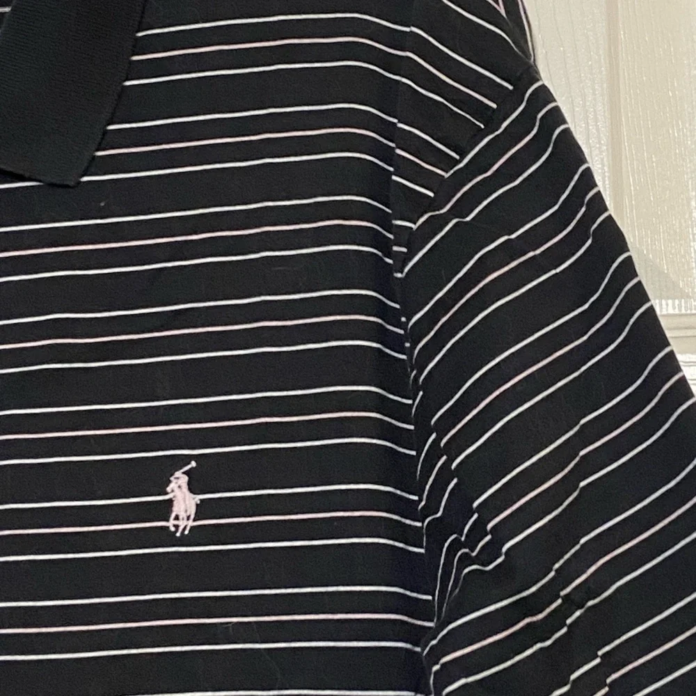Polo by Ralph Lauren Black and White Striped Polo Shirt
